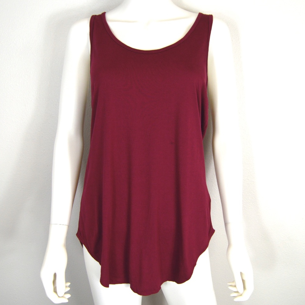 Old Navy Berry Cotton Tank Top